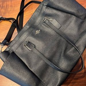 Genuine leather Coach bag, very gently used